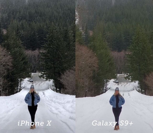 Фотографии с Samsung Galaxy S9 Plus и iPhone X