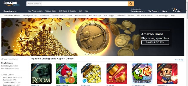 №1. Магазин Amazon Appstore