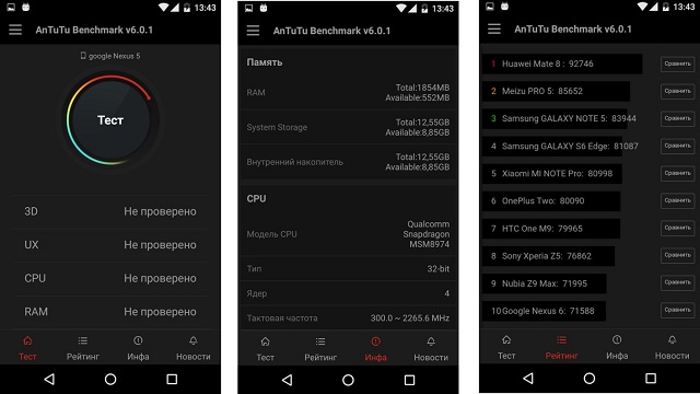 Рис. №1. AnTuTu Benchmark