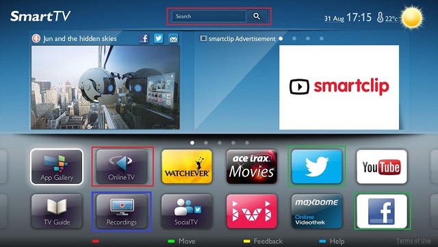 Рис. №5. Панель Philips Smart TV