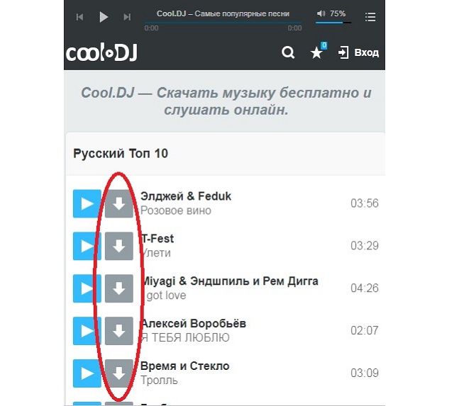 Сайт cool.dj