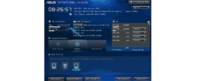 Рис. №2. Примеры отображения температуры процессора в BIOS и UEFI