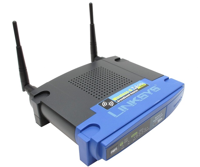 Рис. №3. Linksys WRT54GL с двумя антеннами