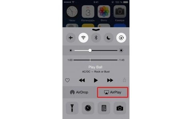 Кнопка «AirPlay»