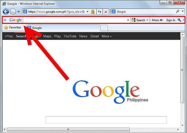 Рис. №2. Google Toolbar