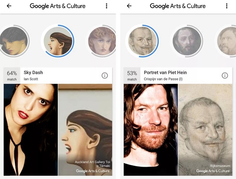 Просмотр известных картин в приложении Google Arts & Culture