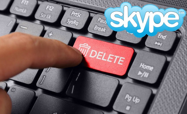 Удалить Skype