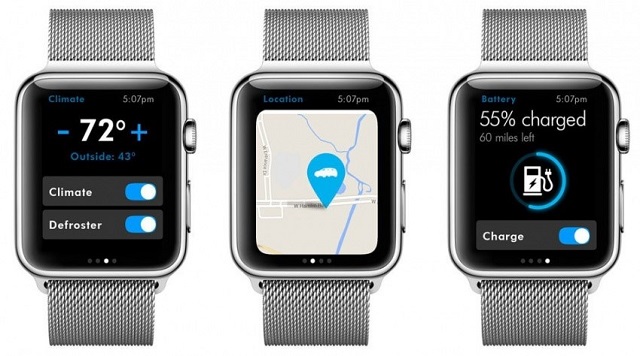 Рис. №6. Приложение Volkswagen Car-Net на Apple Watch
