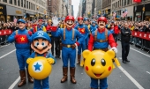 40-летие Super Mario Bros. на параде Macy's